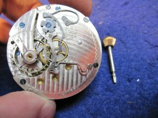 16s York Standard OF chronograph pocket watch movement 2