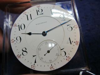 18s Waltham Model 1892 Double Sunk Pocket Watch Dial With Hand Set