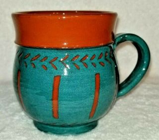 Handmade Studio Art Pottery Mug Signed Swartz 