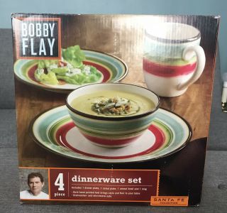 Bobby Flay Santa Fe 4 Piece Dinnerware Set,