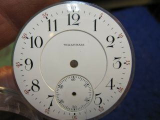 18s Waltham Model 1892 Double Sunk Pocket Watch Dial