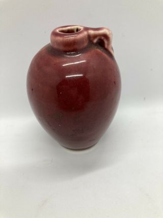 Shawnee Pottery Mini Miniature Burgundy Jug Vase