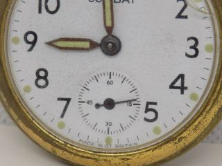 VINTAGE COMBAT POCKET WATCH.  ORDER (W/O).  MADE IN GT BRITAIN.  (NCB) 3