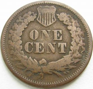 1868 Indian Head Penny / Small Cent In Saflip® - Vg - (good, )