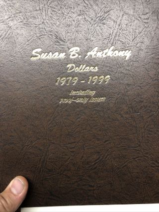 Susan B Anthony Dollar Dansco Album Set 1979 - 1981 - 10 Coins