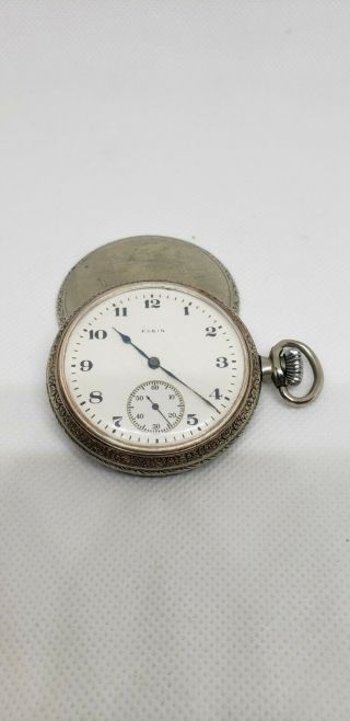 Vintage Elgin Pocket Watch Grade 290 Model 6 16 Size 50mm 7j 1921,  Not Running