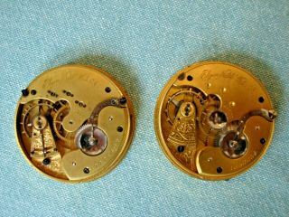 Rare 1886 And 1887 Elgin 18s Model 6 Convertible Pocket Watch Parts