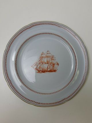 Spode Copeland Trade Winds Side Plate Ship George Of Salem