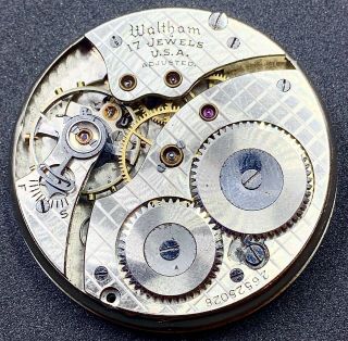 Waltham Grade 235 Pocket Watch Movement 12s 17j 1894 Openface Parts Repair F4028