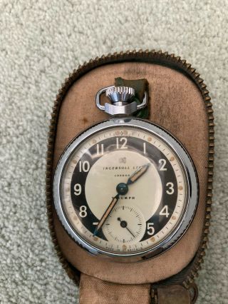 Vintage Smiths Pocket Watch Zip Case 2