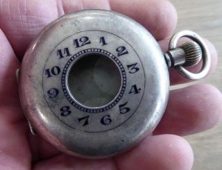 Quality Antique Gents Solid Silver Half Hunter Pocket Watch Case // C.  N