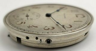Vintage Waltham No.  220 15 Jewel 12 size pocket watch movement runs for repair 3