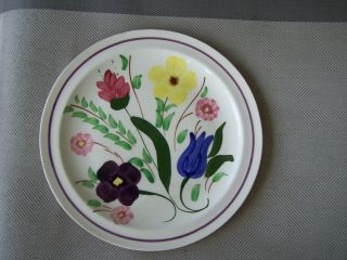 Vintage Blue Ridge Flower Plate Southern Potteries 9 1/4 "