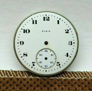 Antique Elgin Pocket Watch Movement 12s 15j Grade - 314 Mod - 2 Made - 1910 Sn21273592
