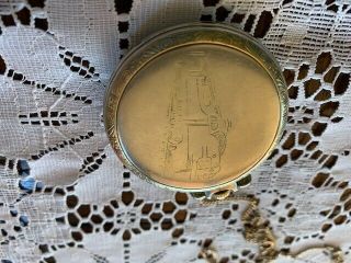 Vintage Clinton Pocket Watch Gold Tone and Silver Tone It 2