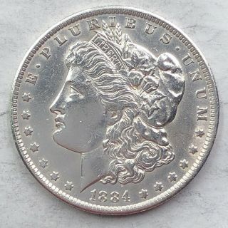 1884 - O Au Morgan Silver Dollar 90 Silver $1 Coin Us I11