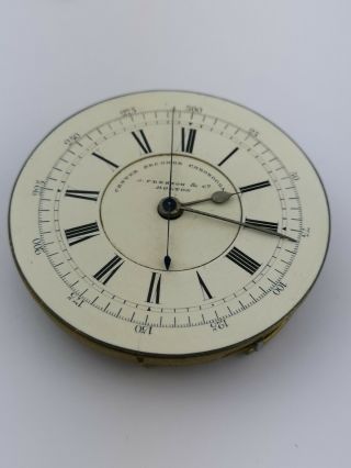Large Center Seconds Chronograph Pocket Watch Movement & Repair (AC87) 2