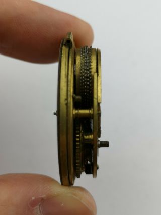 Partial Verge Pocket Watch Movement or Restore - Chain present (AC67) 3
