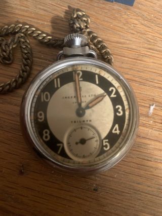 Vintage Ingersoll Triumph pocket watch Spares/Repairs 3