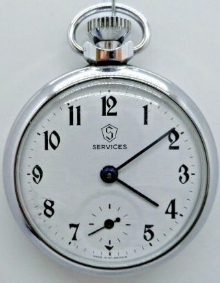 A Services Vintage Pocket Watch,  By Smiths/ingersoll 1950/60 