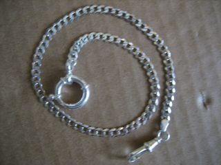 Vintage Unique S/silver Pocket Watch Chain 12.  1/4in.  Long