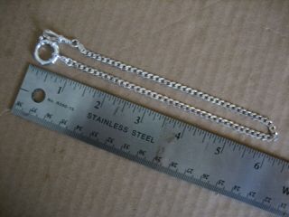 Vintage Unique S/Silver Pocket Watch Chain 12.  1/4in.  Long 3