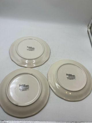 Set of 3 Better Homes and Gardens Fruit Salad Plates 2