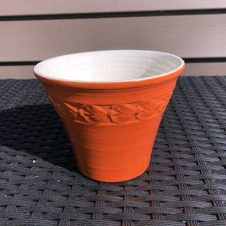Vintage Red Wing Orange Flower Pot/planter