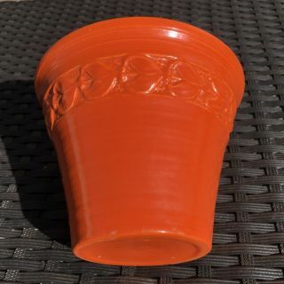 Vintage Red Wing Orange Flower Pot/Planter 3