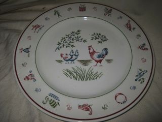 Johnson Brothers 12 Twelve Days Of Christmas 3 French Hens Dinner Plate