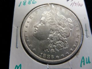 5 1886 Morgan Silver Dollar $1 Coin