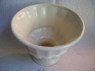 Vintage Haeger Pottery Matte White Pedestal Vase/planter For Ftd F - 71 Ex Con