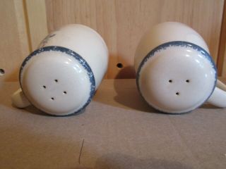 Home & Garden Party Salt & Pepper Shakers Floral Pattern Stoneware 3