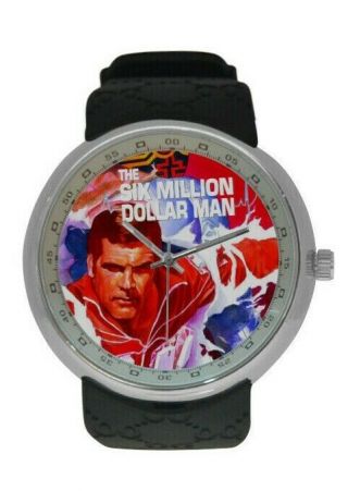 Six Million Dollar Man Tv Show Watches Colorful Art On A Watch
