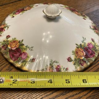 Royal Albert Old Country Roses Covered Vegetable Serving Bowl Lid Only England