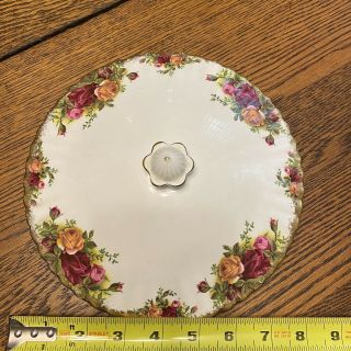 Royal Albert OLD COUNTRY ROSES covered vegetable serving bowl LID ONLY england 2