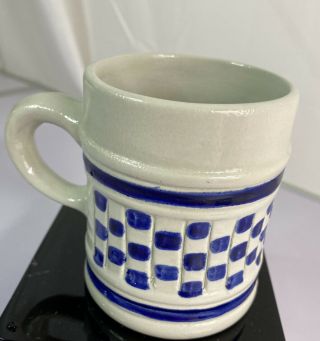 Colonial Williamsburg Small Mug - Cobalt Blue /salt Glazed