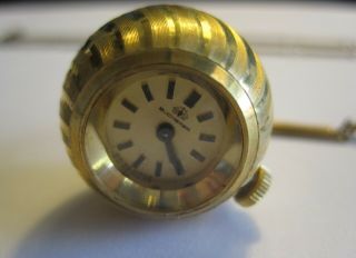 Bucherer Ladies Vintage Swiss Made Ball Watch Pendant Necklace