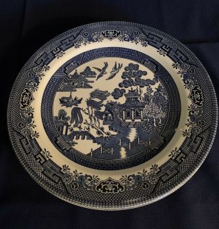 Blue Willow Churchill England Dinner Plates 10 1/4 “ Set Of 4 Read Descriptions