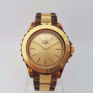 Love The Label Ladies/womens Watch Wristwatch Tortoise Shell Colour