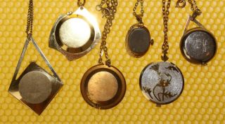 [Lot of 6] Vintage Mechanical Hand - Wind PENDANT/NECKLACE Watch SWISS MADE VGU 2