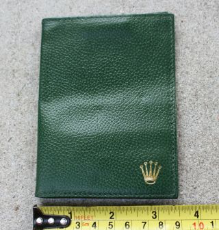 Rolex Sea Dweller 16600 Tool Kit Holder Wallet 100.  25.  34 Vintage Green Leather