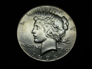 1926 - P Peace Dollar Au,