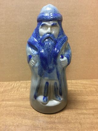 1997 Beaumont Brothers Pottery Salt Glazed Stoneware Santa Claus