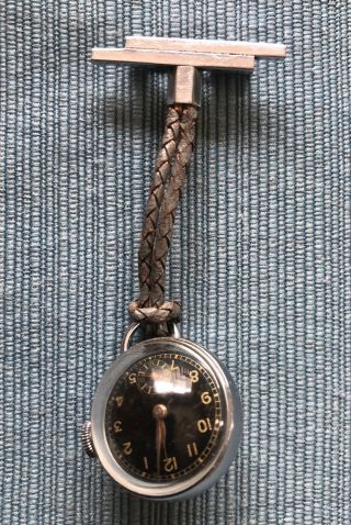 Vintage 1940’s Swiss 15 Jewel Lapel Skeleton Globe Watch Pin