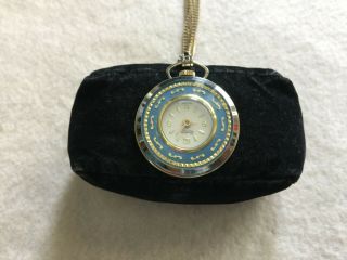 Lucerne De Luxe Vintage Swiss Made Wind Up Necklace Pendant Watch