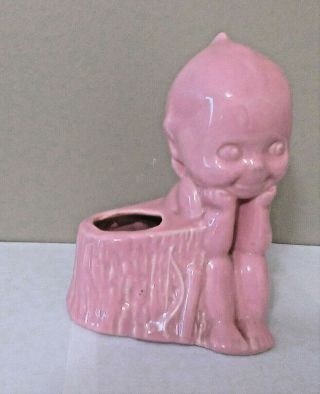 Vintage Mccoy Pottery Planter Kewpie Pink 1940 
