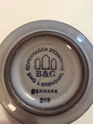B&G Bing Grondahl Stoneware Creamer Pitcher 303 - Copenhagen,  Denmark - EXC, 2