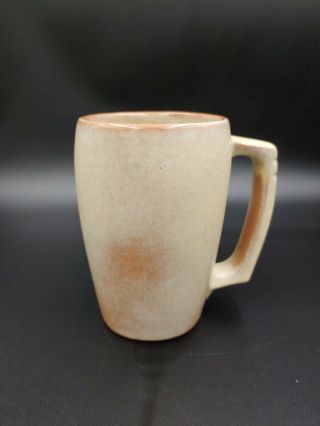 Vintage Frankoma 5m Grand Mug Cup,  Desert Gold Brown Plainsman