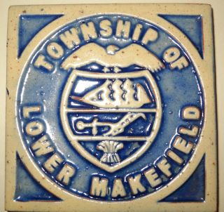 Moravian Pottery Tile Henry Mercer Lower Makefield Township Tile